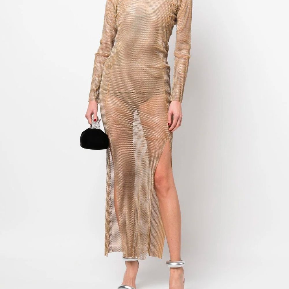 Santa Brands Diamond Sheer Maxi dress